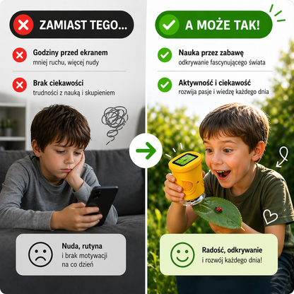 MikroGo™ - Przenośny mikroskop dla dzieci 4K