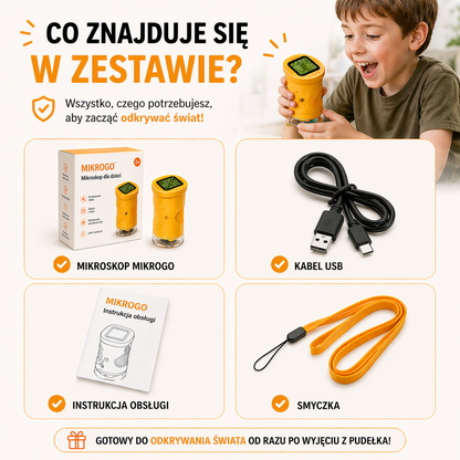 MikroGo™ - Przenośny mikroskop dla dzieci 4K