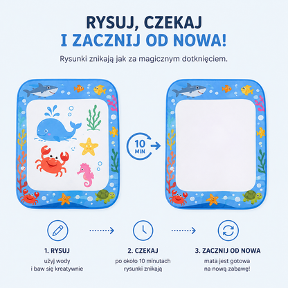 Magiczny Maluś - Mata wodna do kolorowania XXL dla dzieci